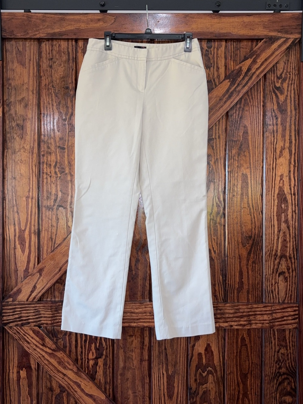 Rafaella Women's Cream Straight-Leg Pants